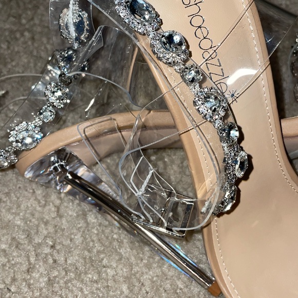 Nude Blingy Pumps Women’s sz 10 - Picture 6 of 10